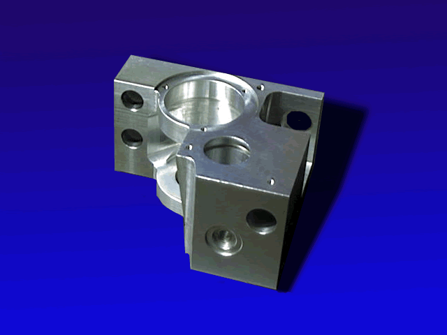 機械加工によるアルミ素材からの切削の実績